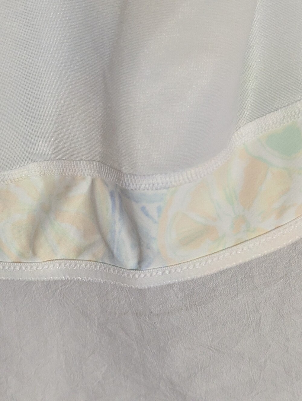 Lands End Tankini Yellow Blue Plus Size Padded Underwire Bra Size 20/22W New - Picture 10 of 14